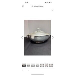 Vintage Hammered Aluminum Serving Dish‎